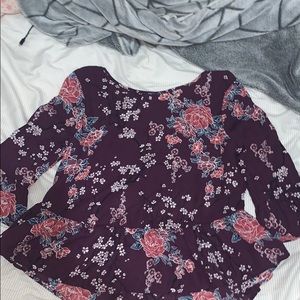 purple elegant blouse